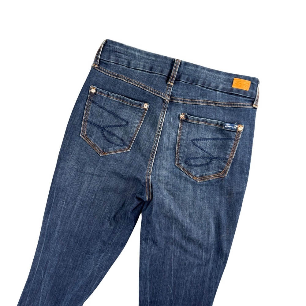 Seven7‎ Tummyless High Rise Skinny Jeans Dark Wash Stretch Denim 6
